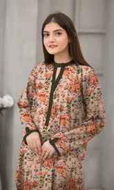 2PC Premium Linen Unstitched-DE V6 -014